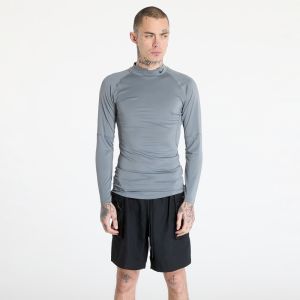 Tričko Nike Pro Men's Dri-FIT Fitness Mock-Neck Long-Sleeve Top Smoke Grey/ Black XL