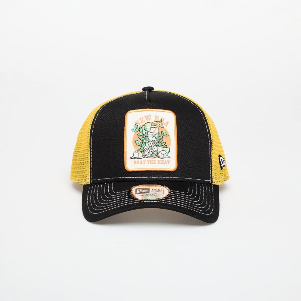 Šiltovka New Era 9FORTY Af Trucker Summer Patch Black/ Grilled Yellow Universal