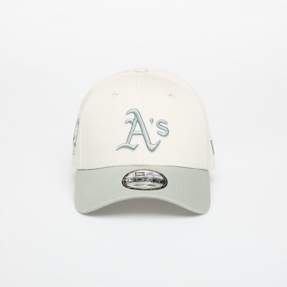 Šiltovka New Era MLB Ws Patch 9FORTY Oakland Athletics Ivory/ Pastel Green Universal