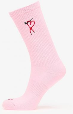 Nike Everyday Plus Dri-FIT Cushioned Crew Socks 1-Pack Pink Foam/ University Red/ Black XL