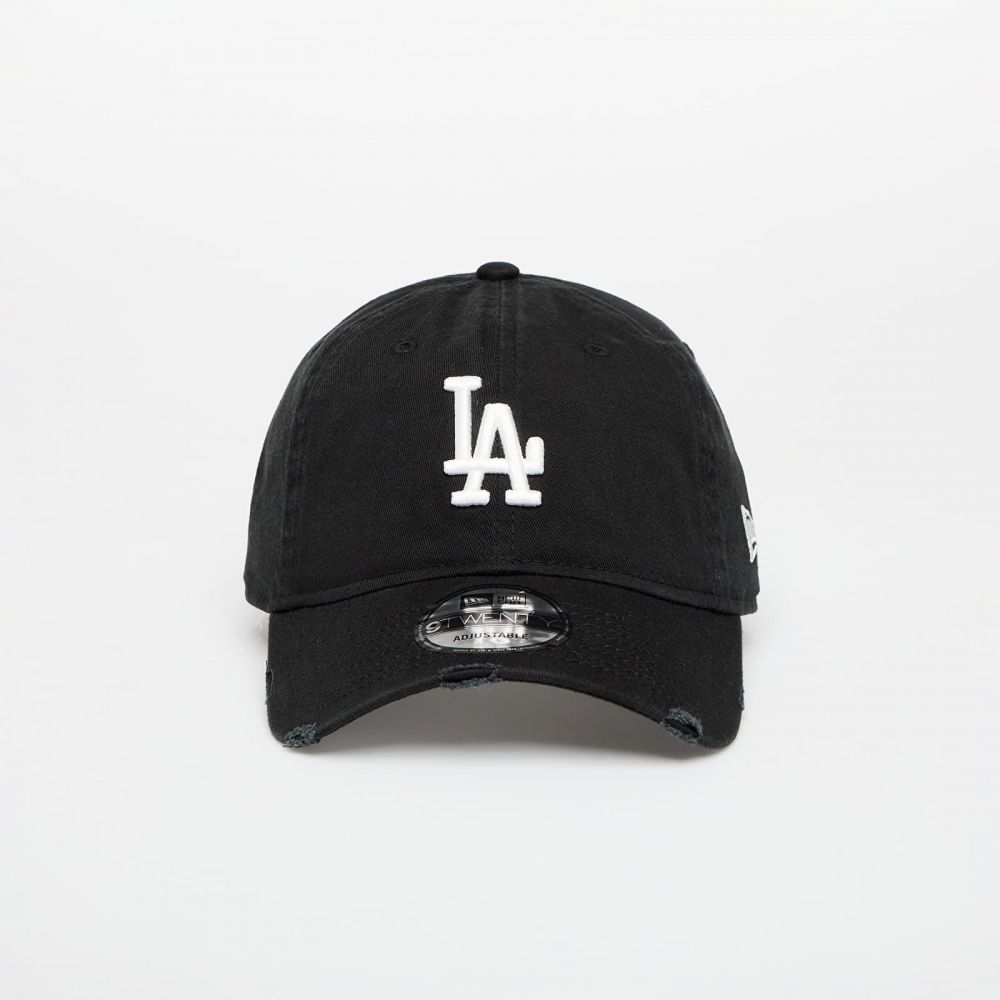Šiltovka New Era MLB Distressed 9TWENTY Los Angeles Dodgers Black/ White Universal