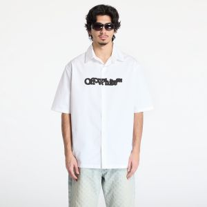 Košeľa Off-White Spray Arrow Popl Bowling Shirt White/ Black XL
