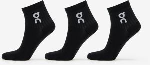 On Logo Sock Mid 3-Pack Black S