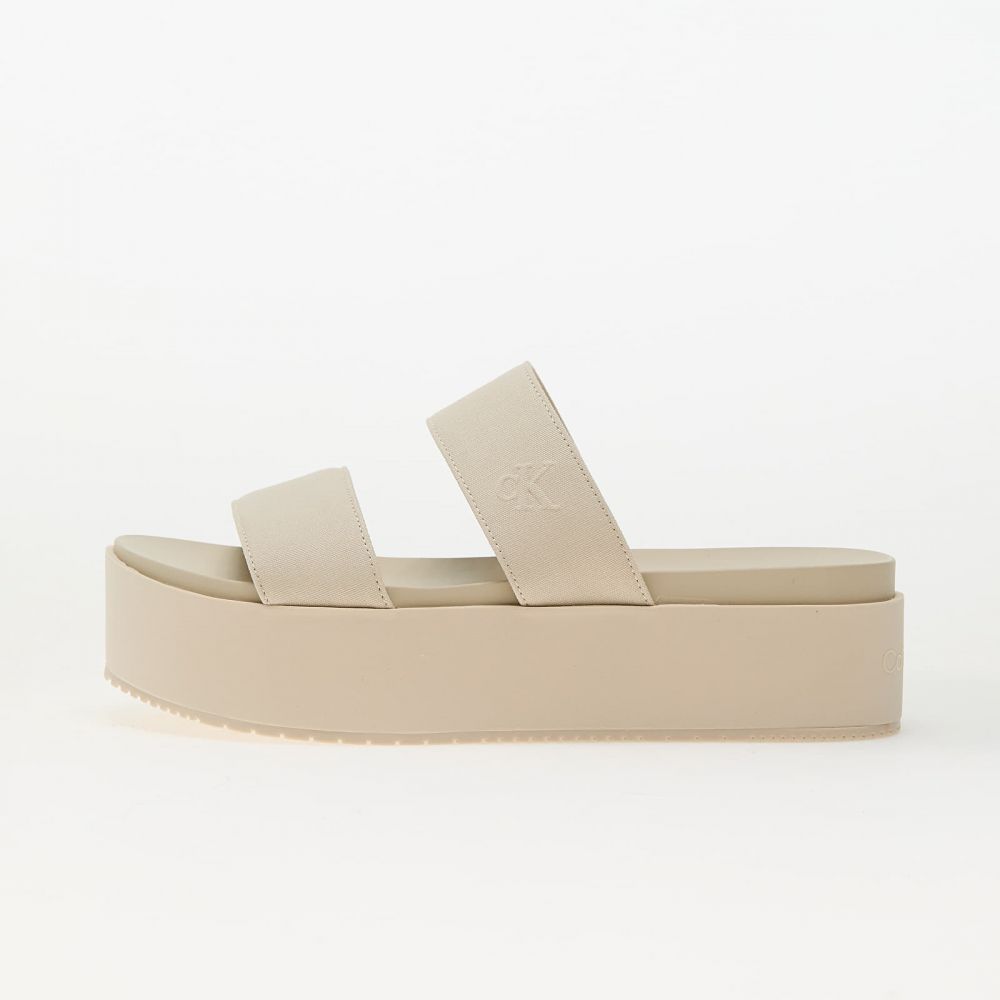 Tenisky Calvin Klein Jeans Flatform Sandal Webb Beige EUR 39