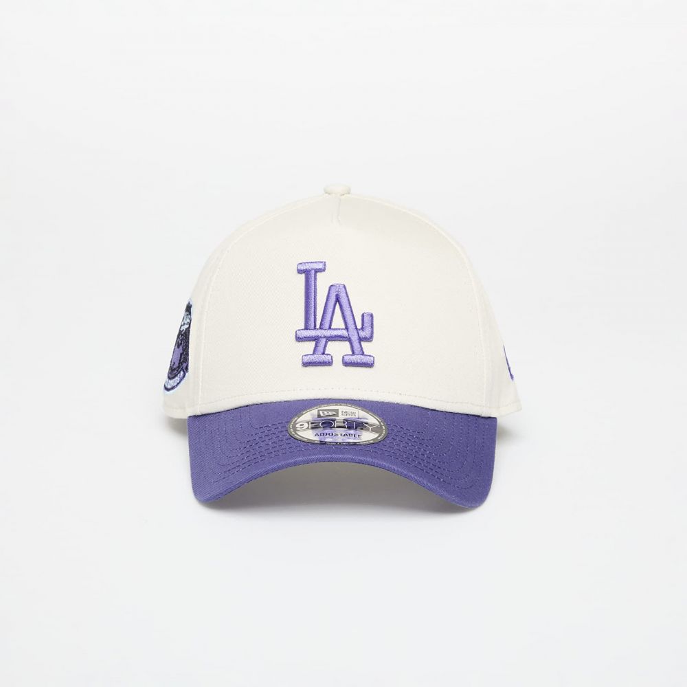 Šiltovka New Era Aframe MLB Ws Patch Los Angeles Dodgers Ivory/ Purple Universal
