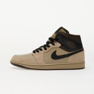 Tenisky Air Jordan 1 Mid Khaki/ Black-Baroque Brown EUR 41