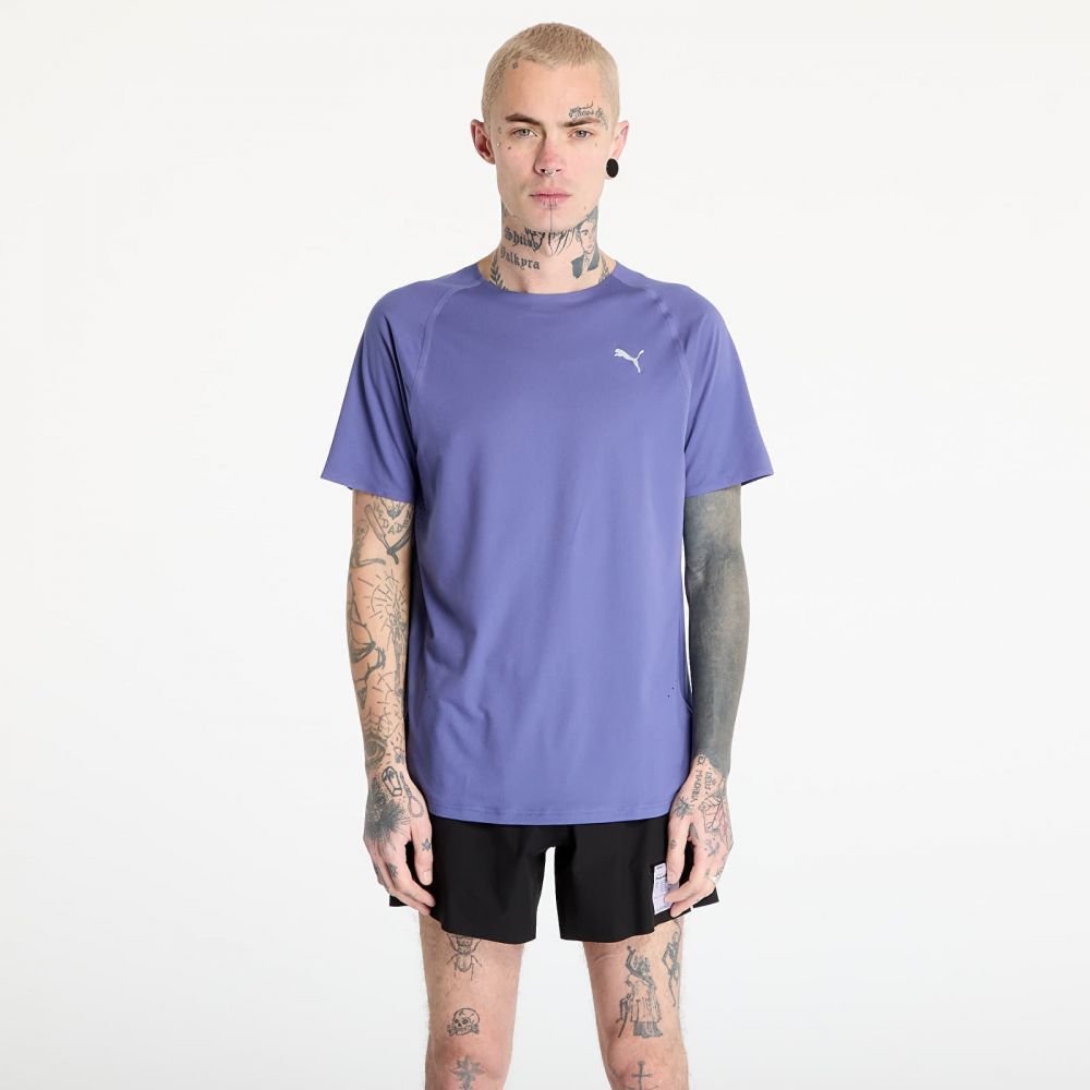 Tričko Puma M Run Cloudspun Tee Blue Crystal L