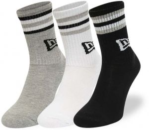 New Era Retro Stripe Crew 3-Pack Black/ White/ Gray Universal