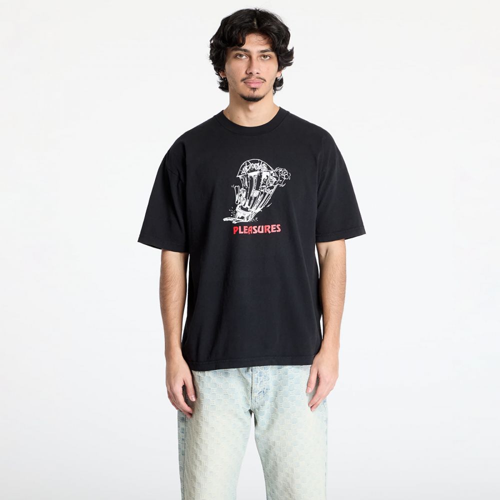 Tričko PLEASURES 9Th Street T-Shirt Black M