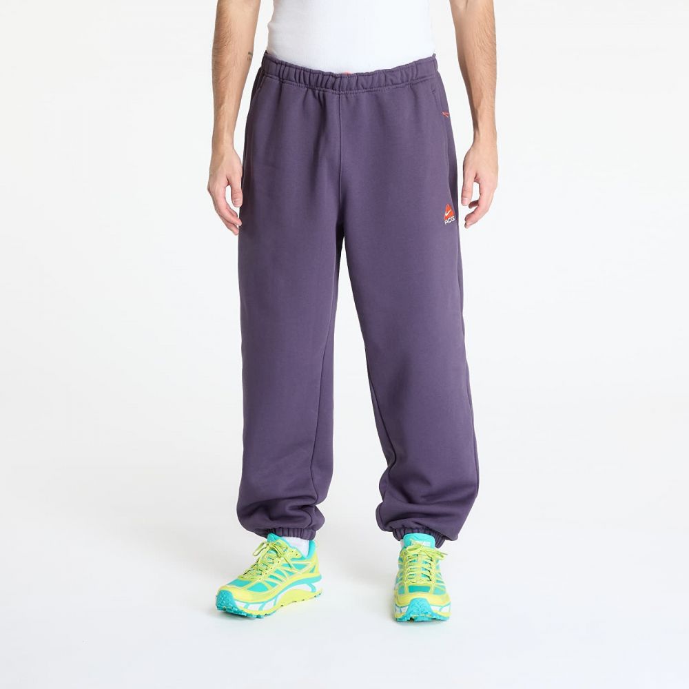 Kalhoty Nike ACG Therma-FIT Repel Tuff Fleece Lungs Pants Dark Raisin/ Safety Orange/ Summit White XL