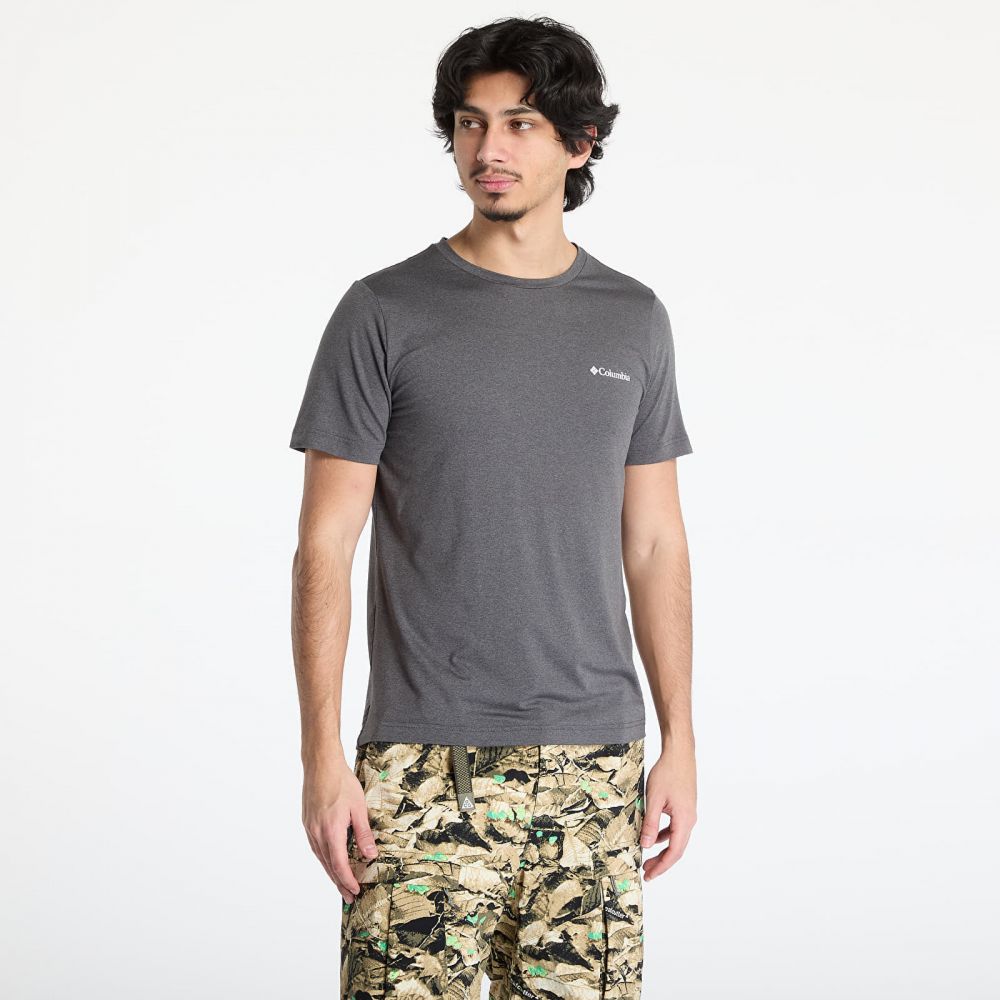 Tričko Columbia Kwick Hike™ Back Graphic Shortsleeve Tee Black Heather/ Linear View Multi L