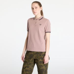 Tričko FRED PERRY Twin Tipped Shirt Dark Pink/ Navy 38