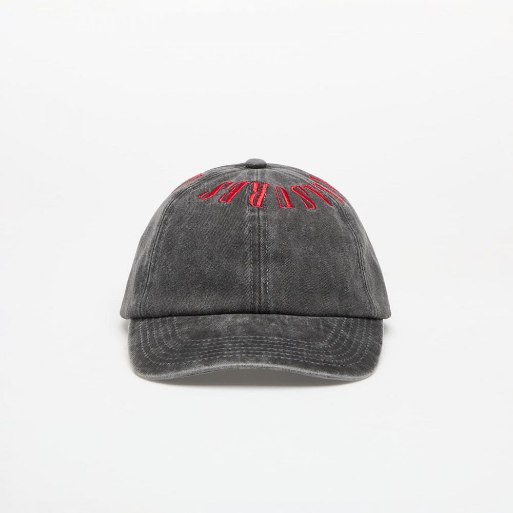 Šiltovka PLEASURES Onyx Crown Washed Cap Black/Red Universal
