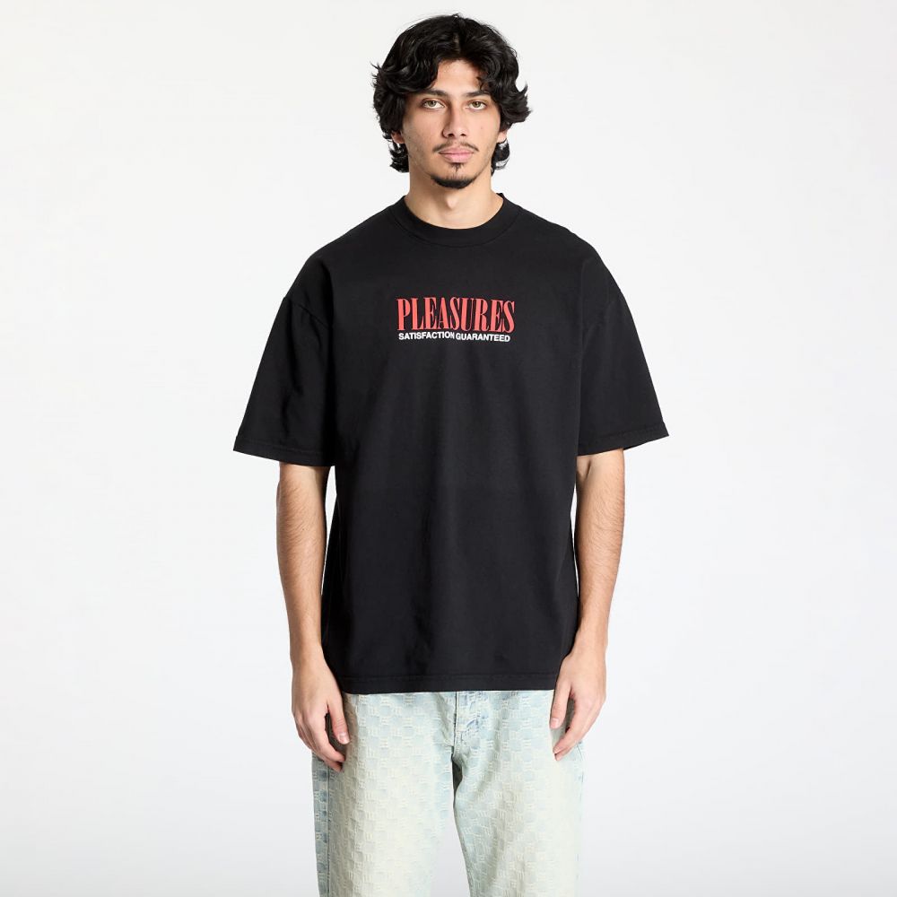 Tričko PLEASURES Satisfaction T-Shirt Black M