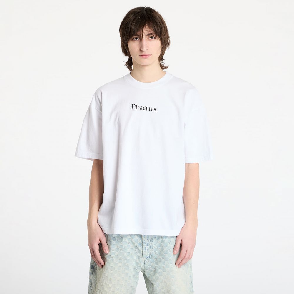 Tričko PLEASURES Burn Again T-Shirt White M