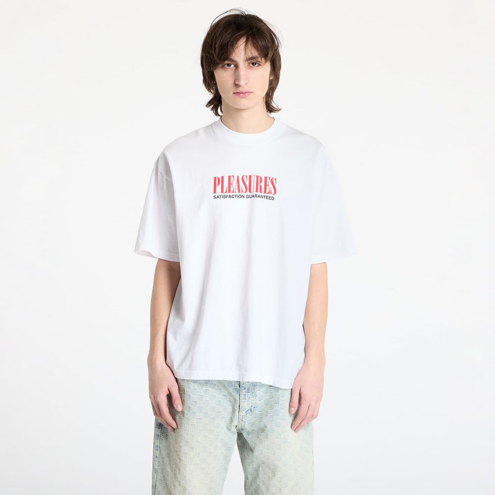 Tričko PLEASURES Satisfaction T-Shirt White L