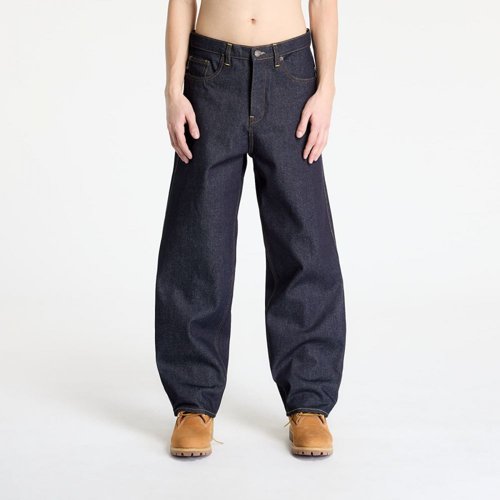 Kalhoty PLEASURES Formula Baggy Jeans Raw Indigo 30