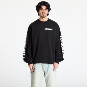 Tričko PLEASURES Impact Staff Long Sleeve T-Shirt Black XL