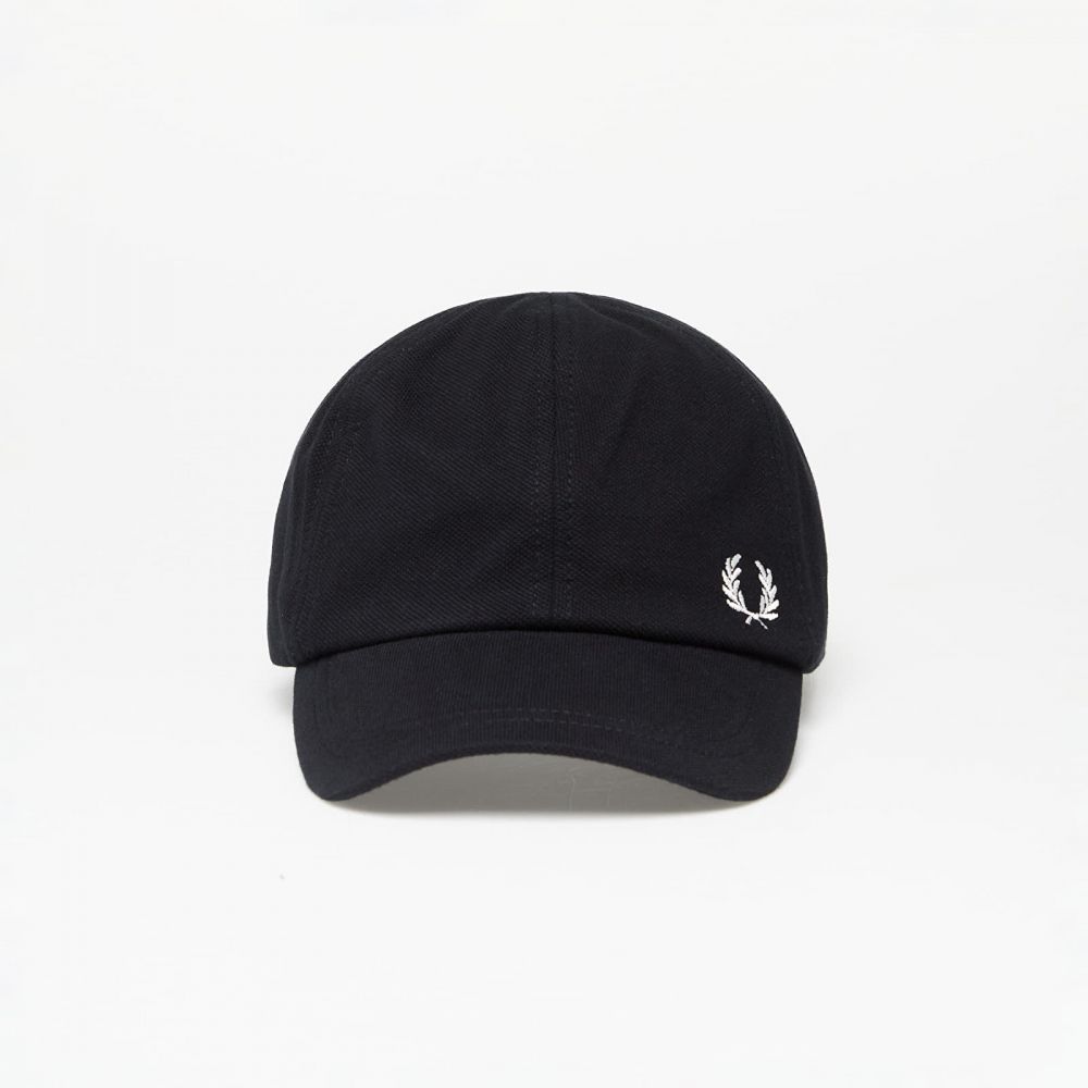 Šiltovka FRED PERRY Pique Classic Cap Black/ Snow White Universal