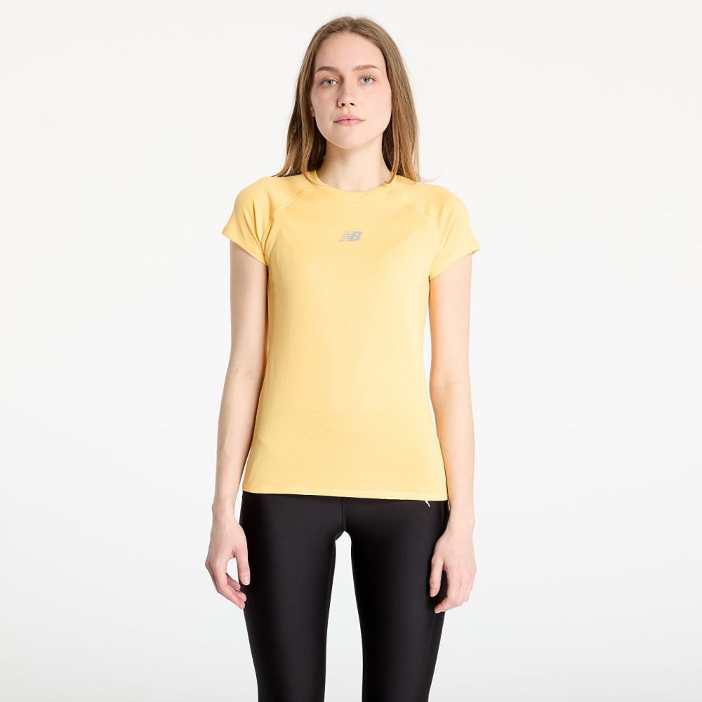 Tričko New Balance Women's Jacquard Slim T-Shirt Clementine L