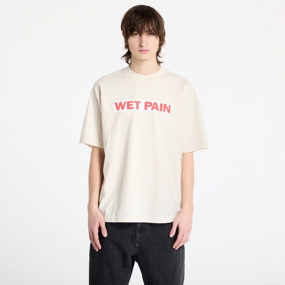 Tričko PLEASURES Wet Pain T-Shirt Cream L