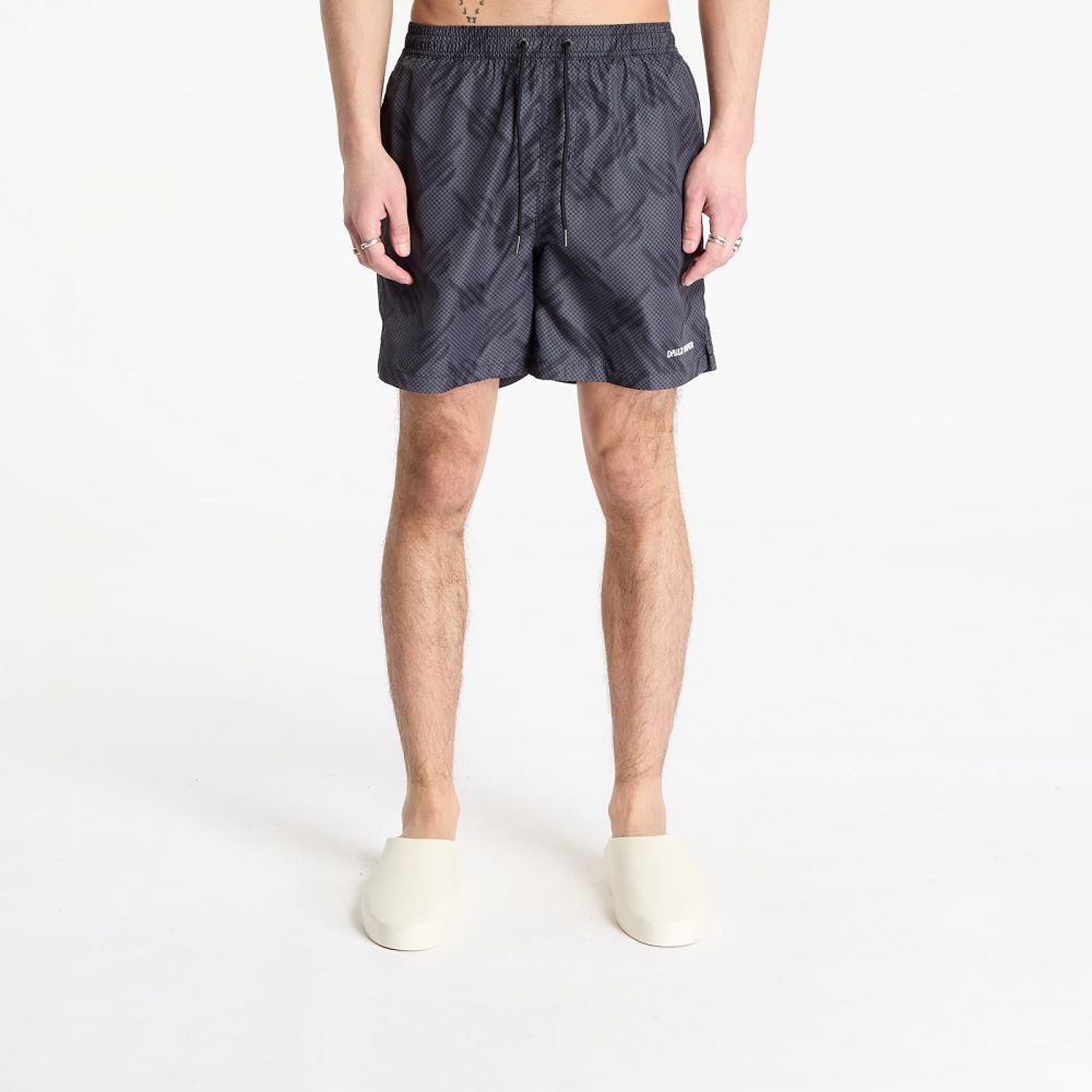 Plavky Daily Paper Dotted Monogram Swimshorts Black S