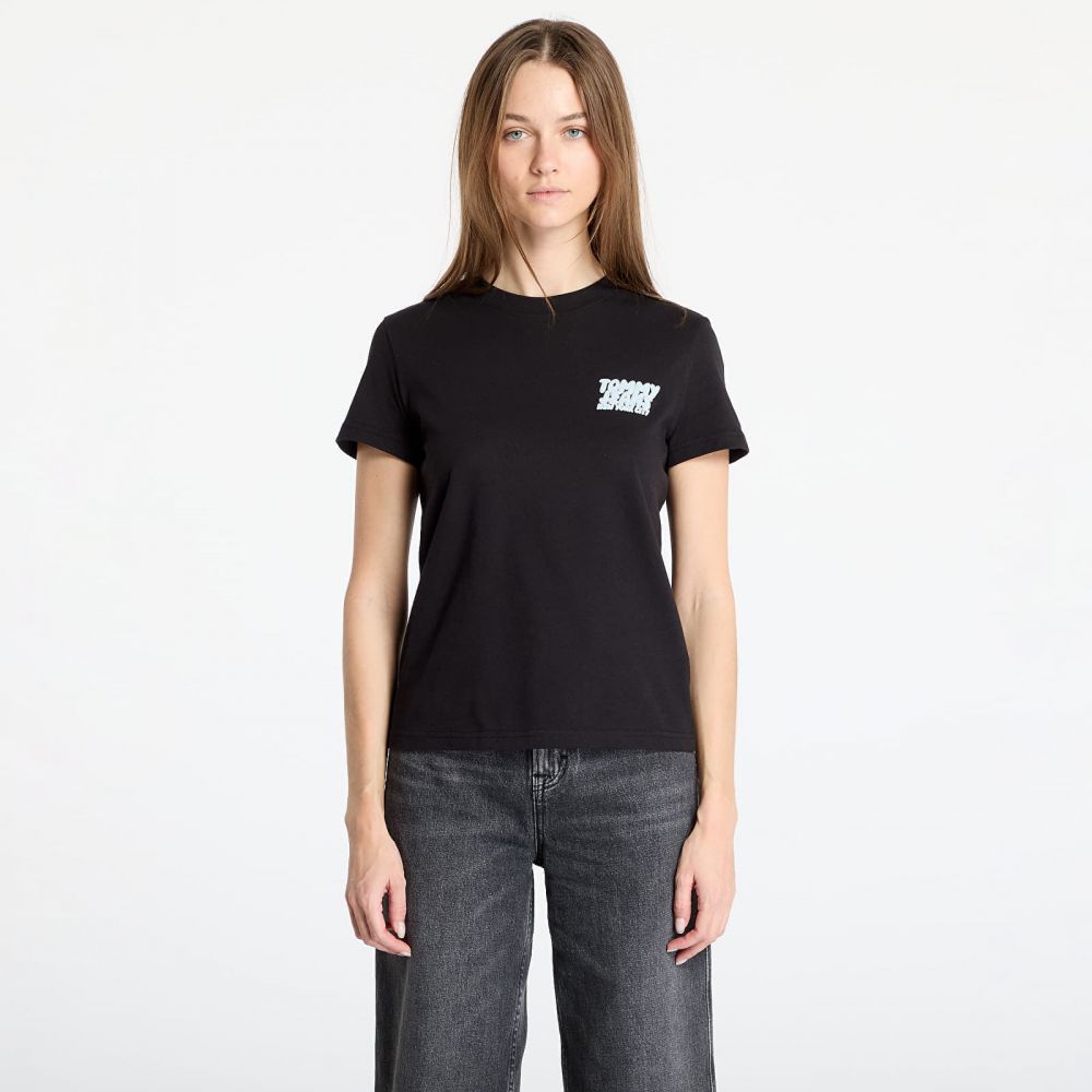 Tričko Tommy Jeans Reg Tj Bubble Tee Black XS