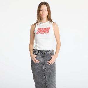 Tielko Tommy Jeans Slim Sh Tj Bubble Tee White XS