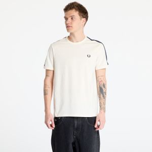 Tričko FRED PERRY Contrast Tape Ringer T-Shirt Ecru XL