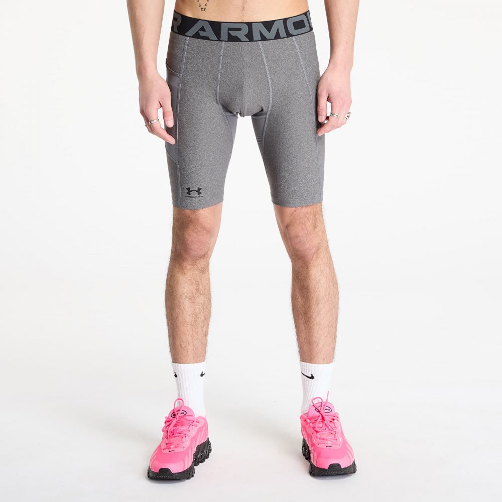 Under Armour Hg Armour Long Shorts Carbon Heather/ Black L