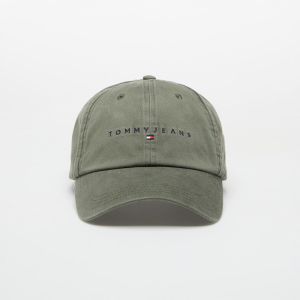 Šiltovka Tommy Jeans Linear Washed Cap Green Universal