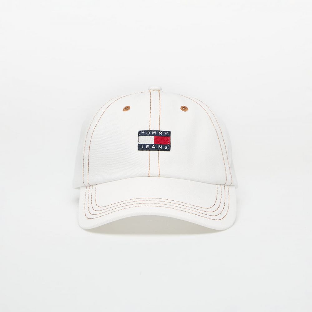 Šiltovka Tommy Jeans Heritage Denim Cap Denim White Universal