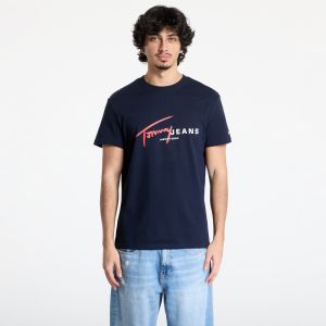 Tričko Tommy Jeans Regular Signature Dna Tee Blue L