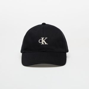 Šiltovka Calvin Klein Jeans Monogram Embroidery Cap Black Universal