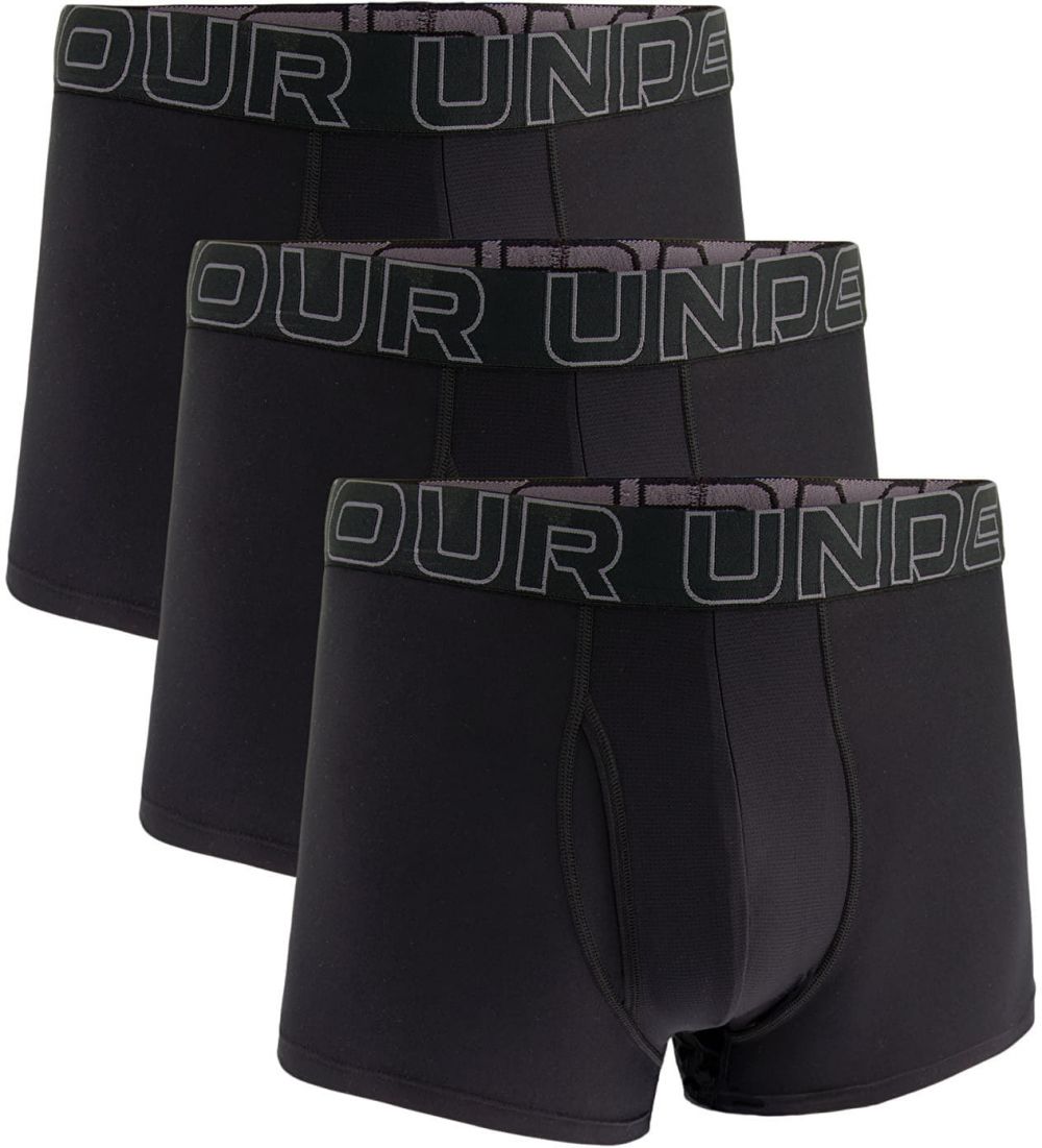 Under Armour M Perf Tech 3in 3-Pack Black L