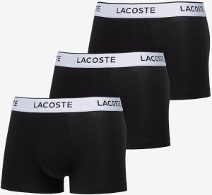 LACOSTE Cotton Stretch Trunk 3-Pack Black M