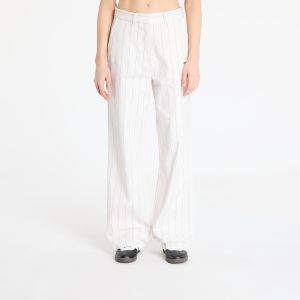Kalhoty adidas Pinstripe Twill Loose Pants White/ Off White/ Night Indigo 34