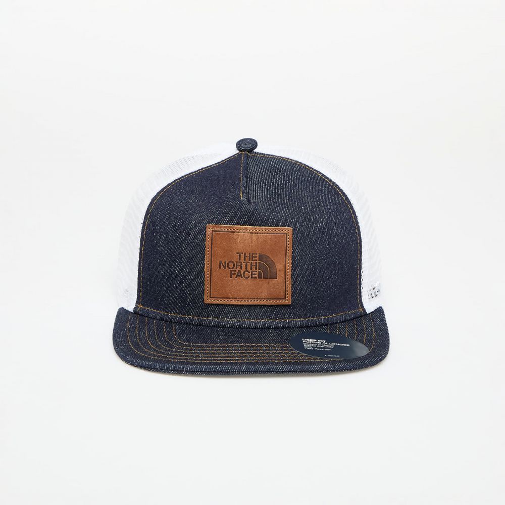 Šiltovka The North Face Half Dome Trucker Denim/ Leather Patch Universal