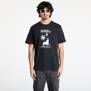 Tričko Columbia Explorers Canyon™ SS Tee Black/ Naturally Outdoor L
