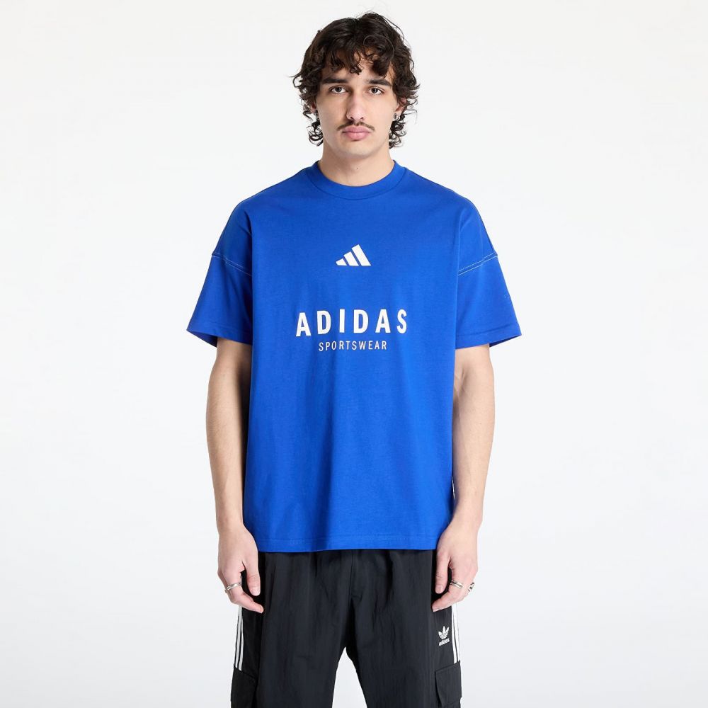 Tričko adidas All Szn Graphic T-Shirt Blue/ Team Royal Blue L