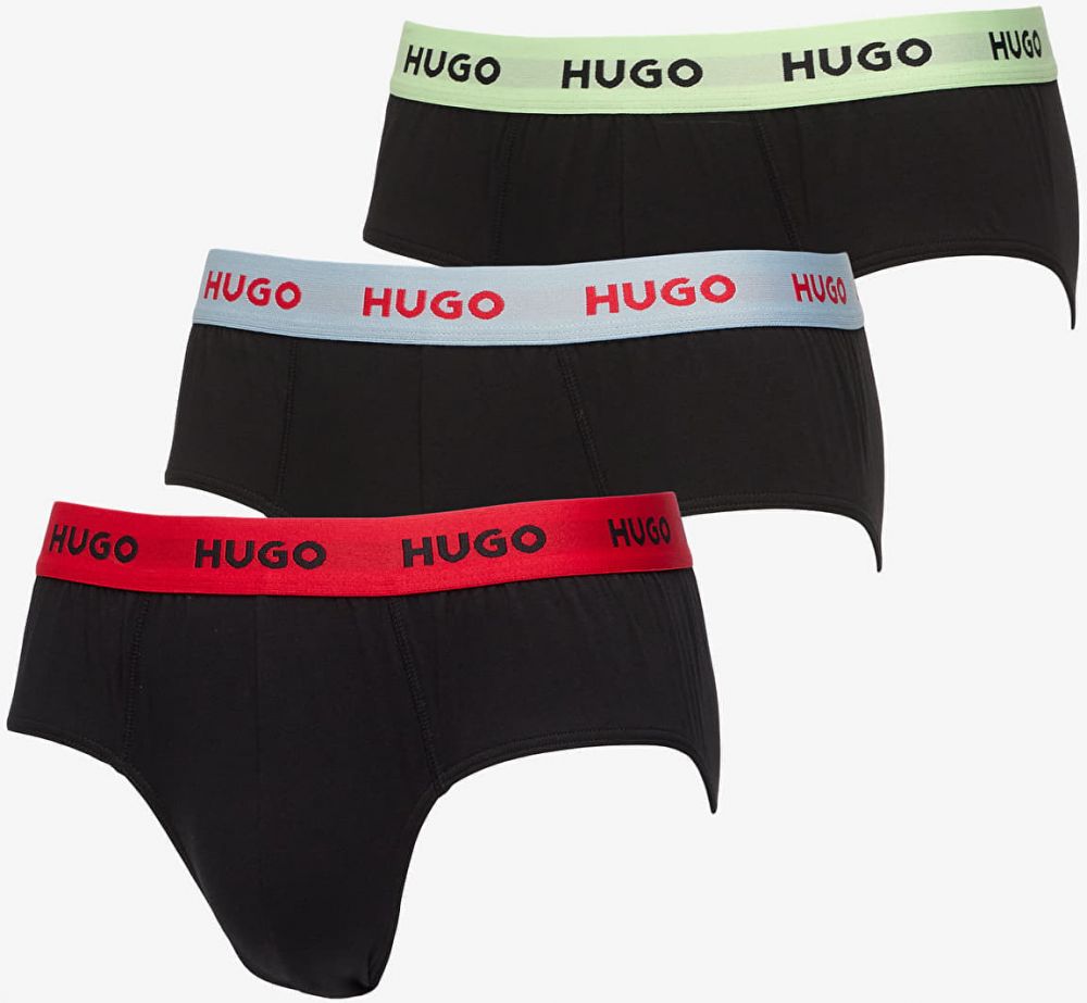 Hugo Boss Cotton Stretch Hipbrief 3-Pack Multicolor S