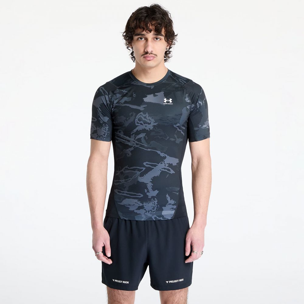 Tričko Under Armour Hg Armour Printed Shortsleeve T-Shirt Black L