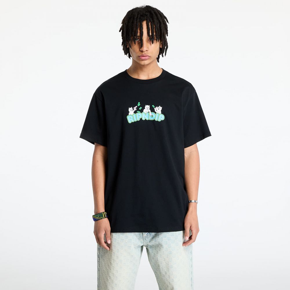 Tričko RIPNDIP Club Cream Tee Black S
