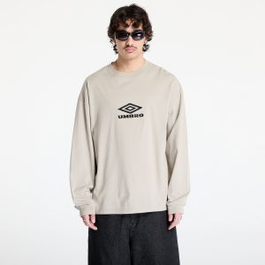 Tričko Umbro Og Logo Long Sleeve T-Shirt Taupe L