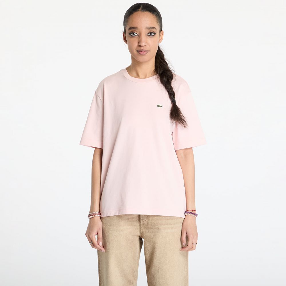Tričko LACOSTE Soft Cotton T-shirt Rose Pale M