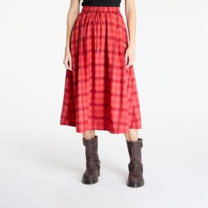 Puma Woven Midi AOP Pleated Skirt Red Fire M