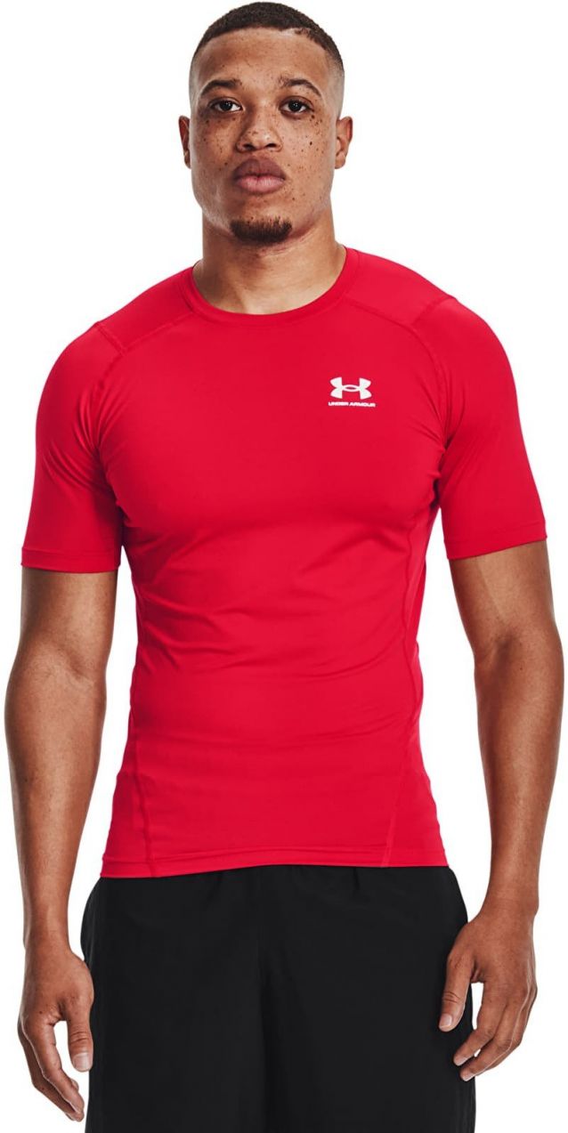 Tričko Under Armour Hg Armour Comp SS Red/ White S