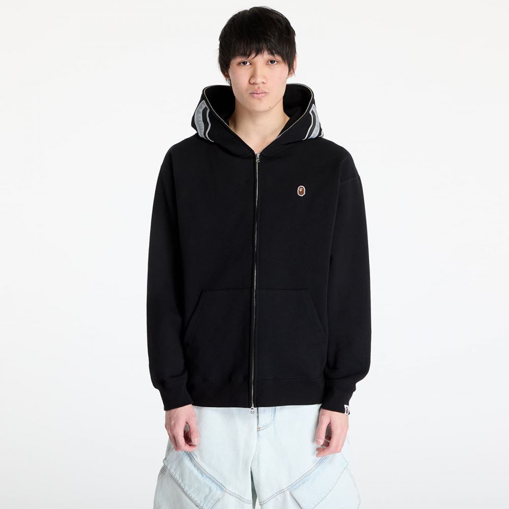 Mikina A BATHING APE One Point Ape Head Shark Relaxed Fit Full Zip Hoodie M Black XL