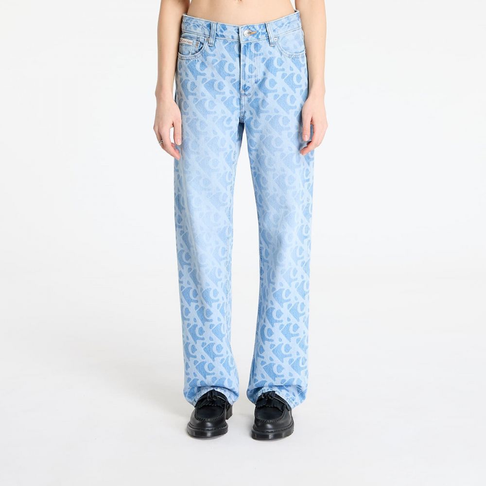 Kalhoty Calvin Klein Jeans Signature 90S Straight Jeans Multicolor 28