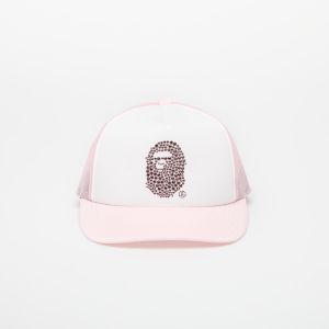 Šiltovka A BATHING APE Crystal Stone Ape Head Mesh Cap Pink Universal